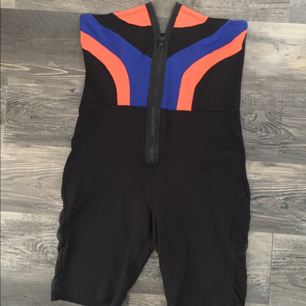 Strapless Colorblock Romper 🏁 - Picture 2 of 5